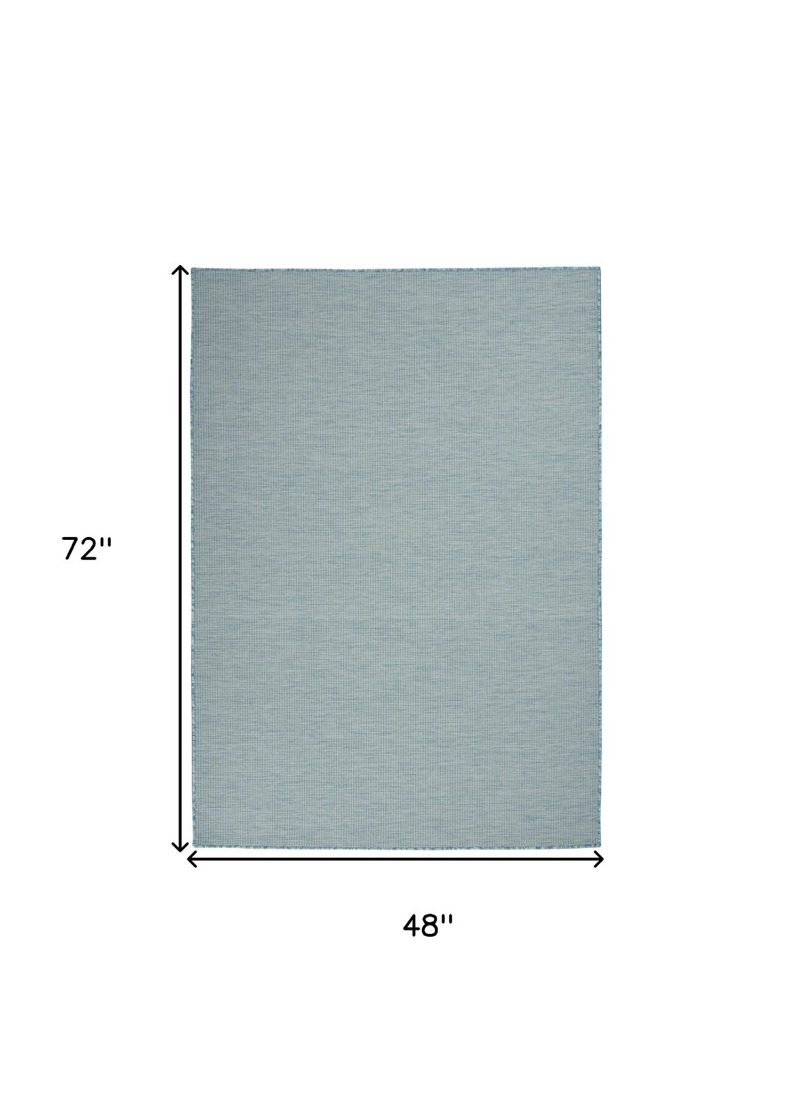 4′ X 6′ Aqua Power Loom Area Rug