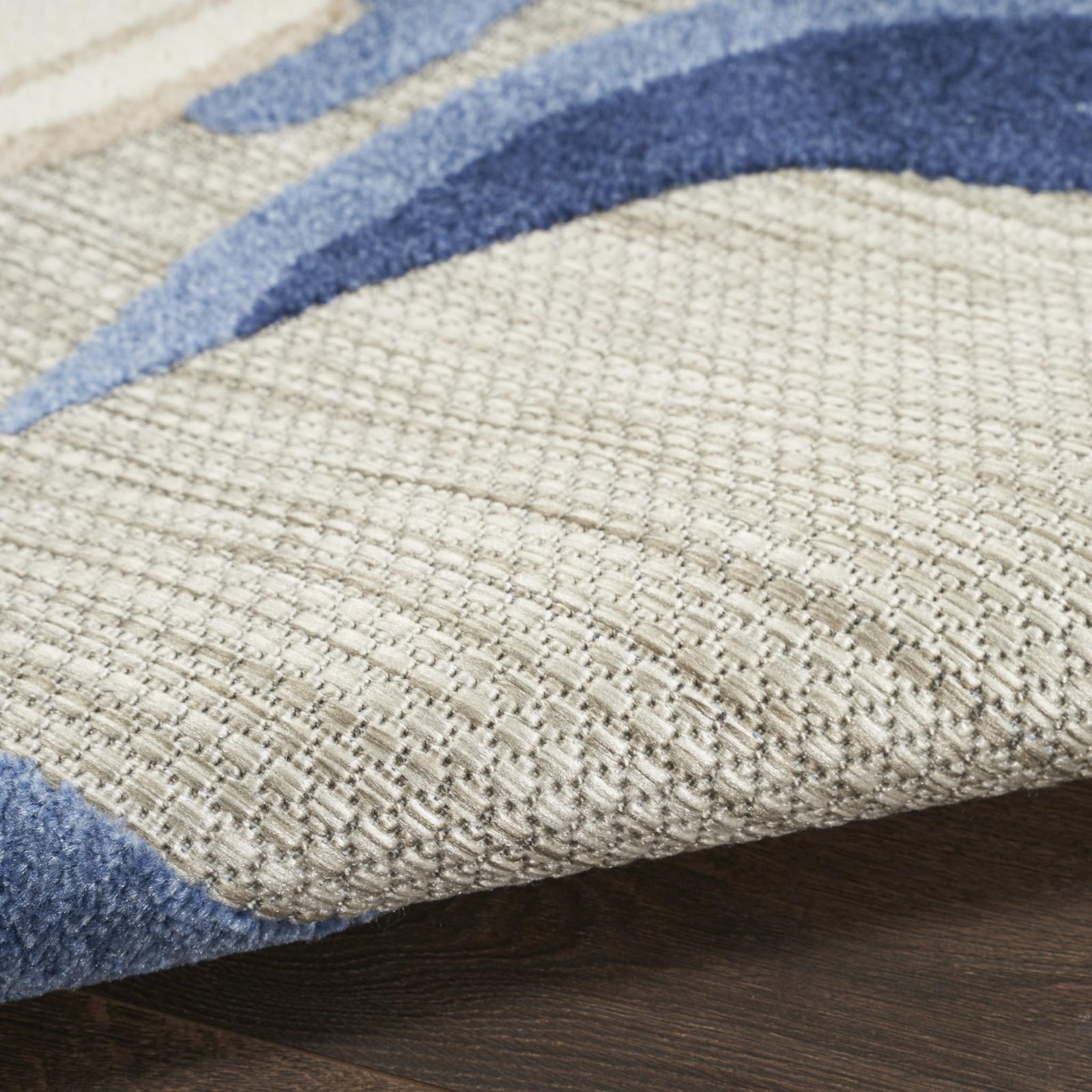 3′ X 4′ Blue Gray Floral Indoor Outdoor Area Rug