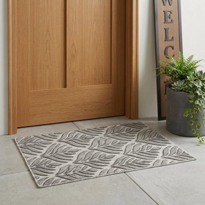 3′ X 4′ Charcoal Floral Indoor Outdoor Area Rug