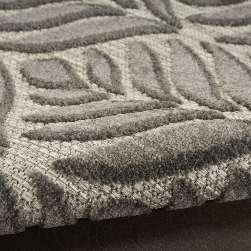 3′ X 4′ Charcoal Floral Indoor Outdoor Area Rug