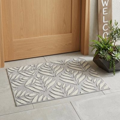 3′ X 4′ Gray Floral Indoor Outdoor Area Rug