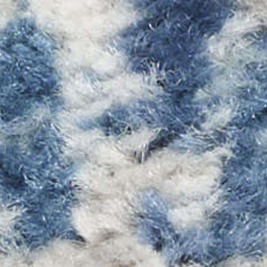 9′ X 12′ Ivory Gray Blue Abstract Distressed Area Rug