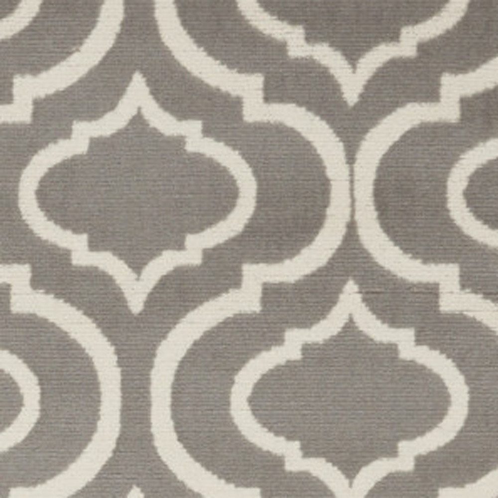 4′ X 6′ Gray Moroccan Power Loom Area Rug