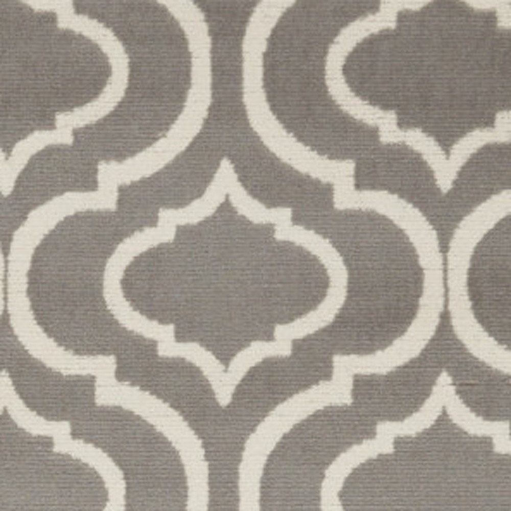 6′ X 9′ Gray Moroccan Power Loom Area Rug