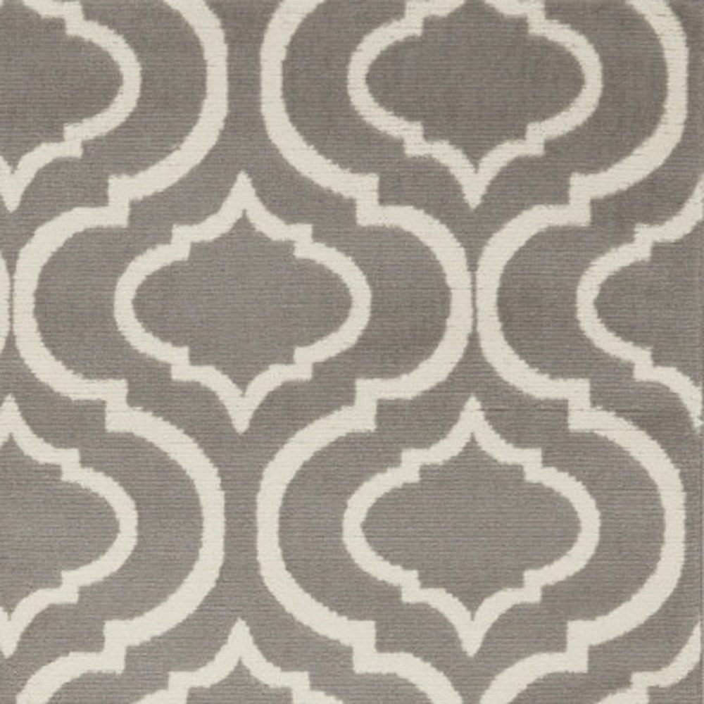 5′ X 7′ Gray Moroccan Power Loom Area Rug