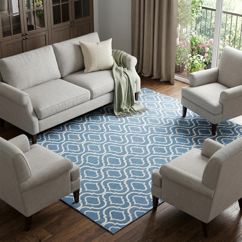 8′ X 10′ Gray Moroccan Power Loom Area Rug II
