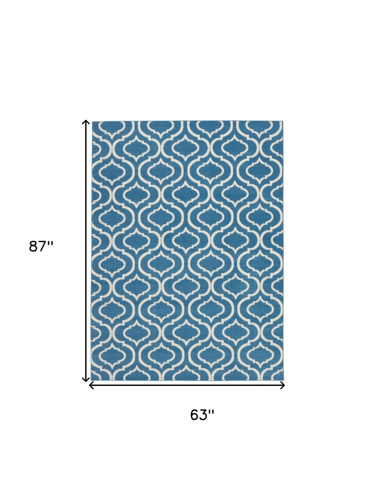 5′ X 7′ Gray Moroccan Power Loom Area Rug II