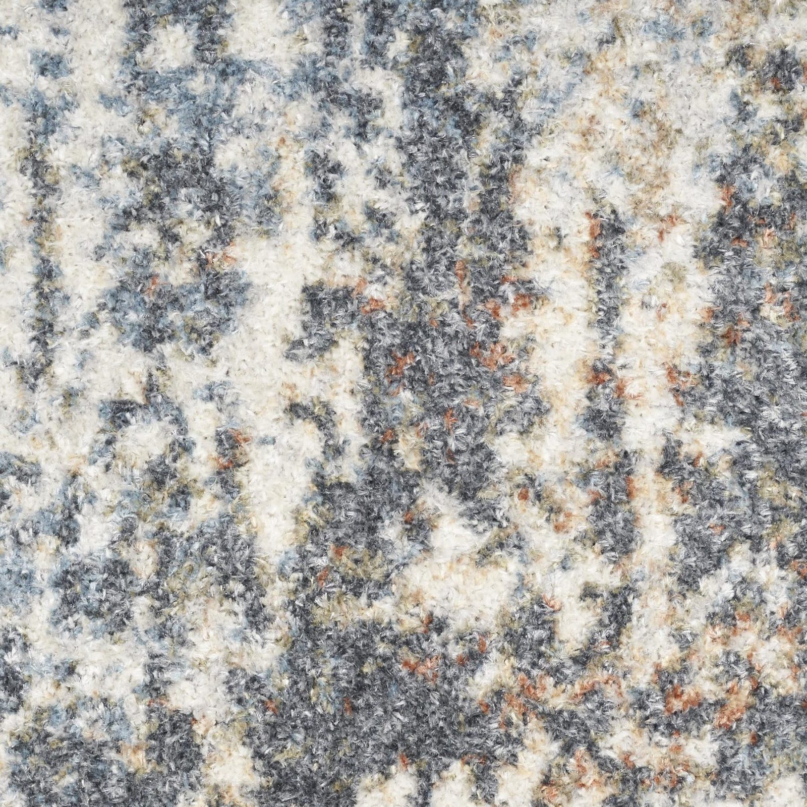 8′ X 10′ Gray and Ivory Moroccan Washable Area Rug