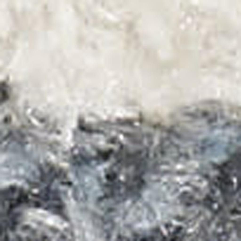 4′ X 6′ Blue and Ivory Geometric Washable Area Rug