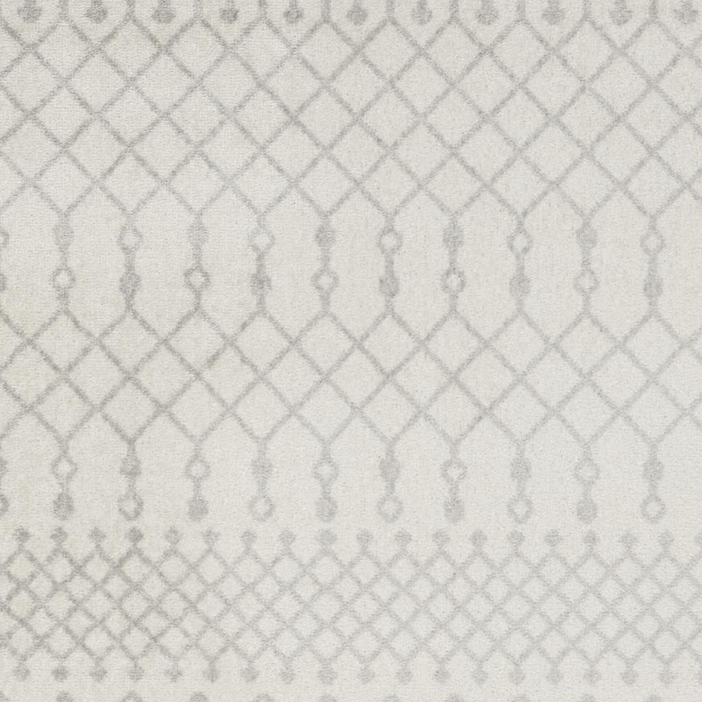 3′ X 5′ Gray and Ivory Moroccan Washable Area Rug