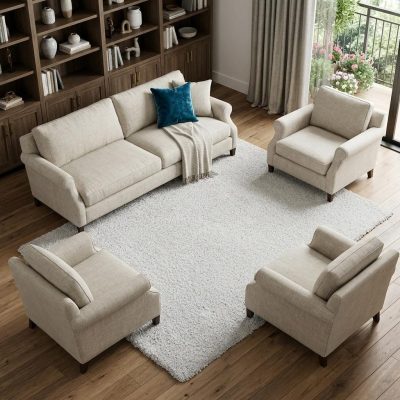 8′ X 10′ Silver Shag Area Rug