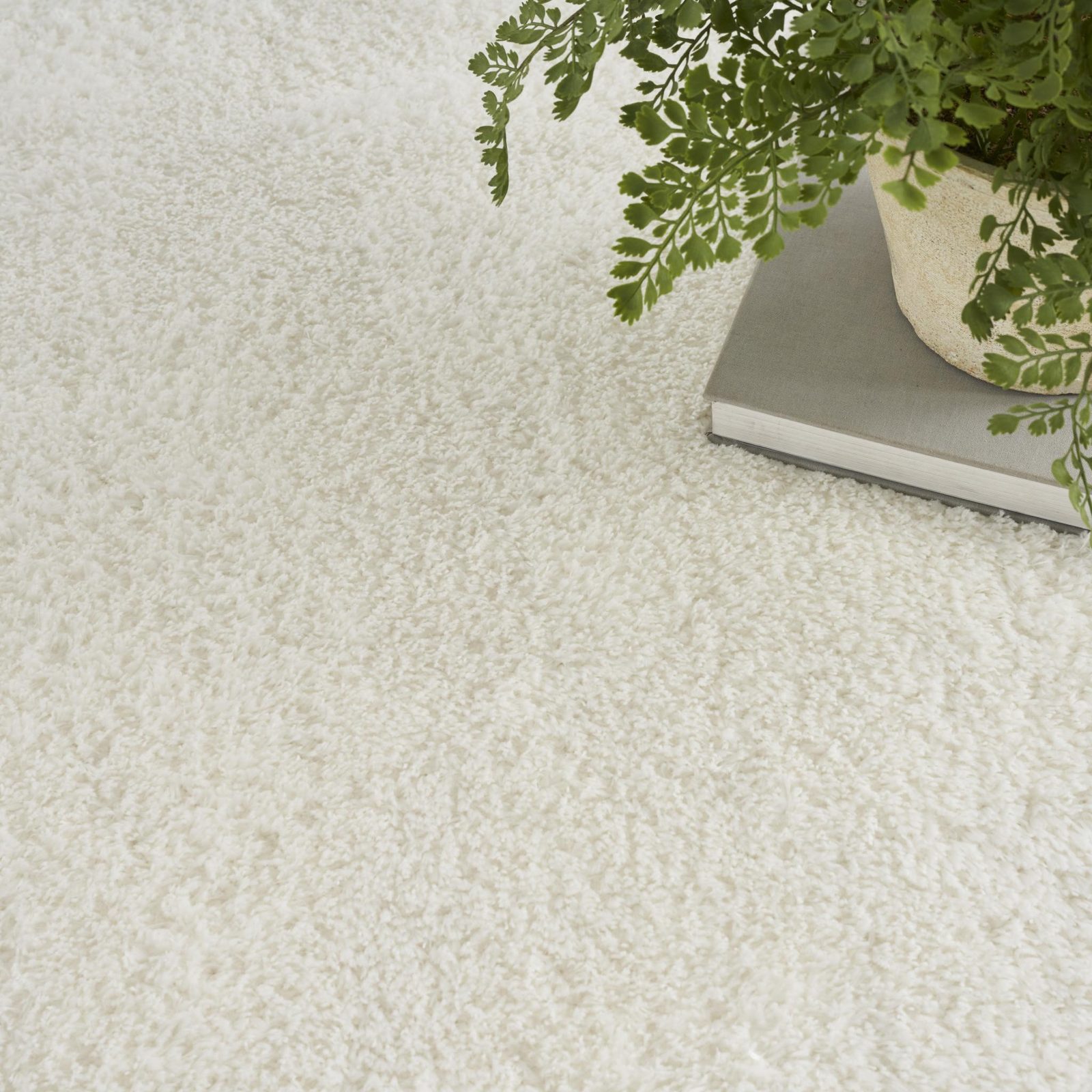 8′ X 10′ Ivory Shag Area Rug II