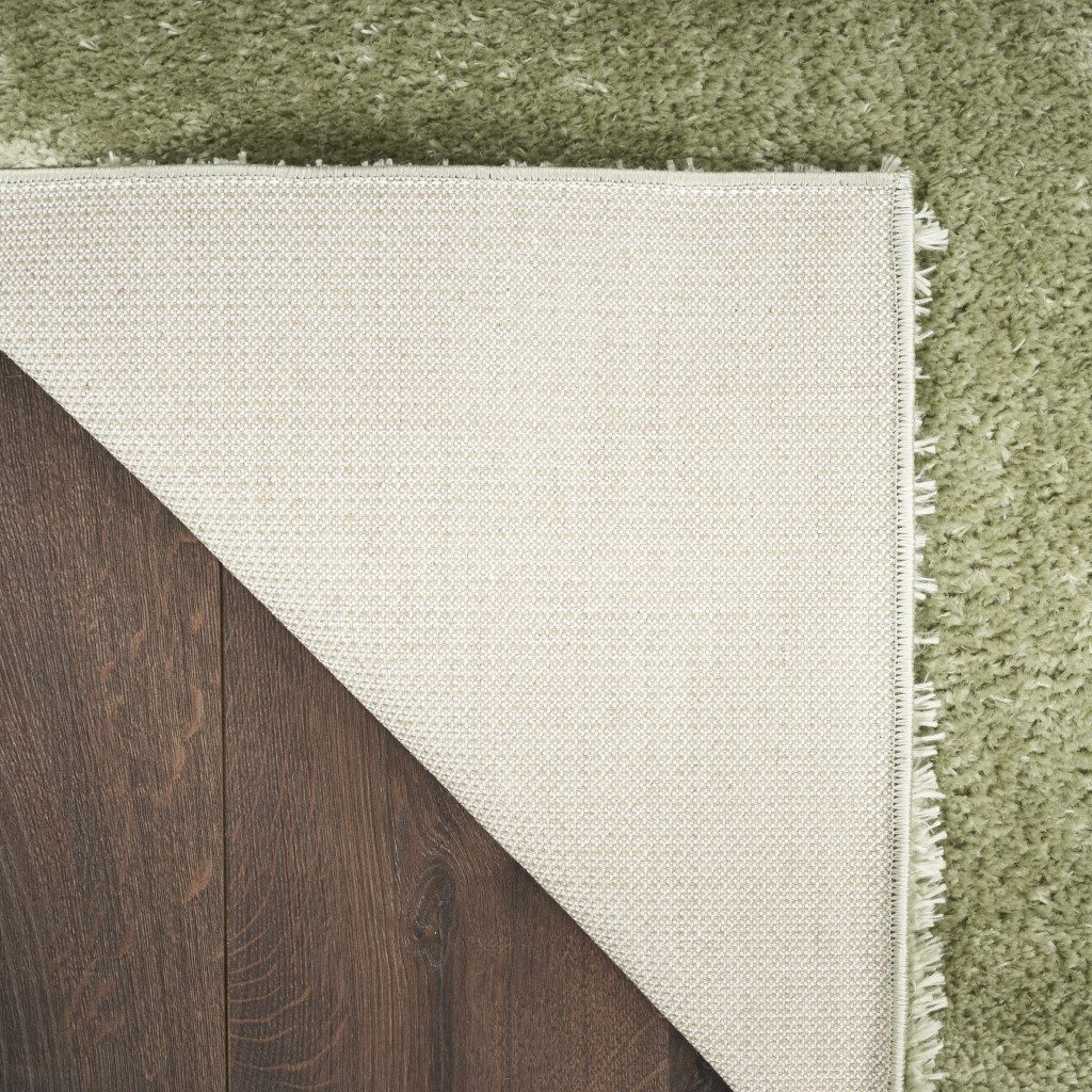 8′ X 10′ Green Shag Distressed Area Rug