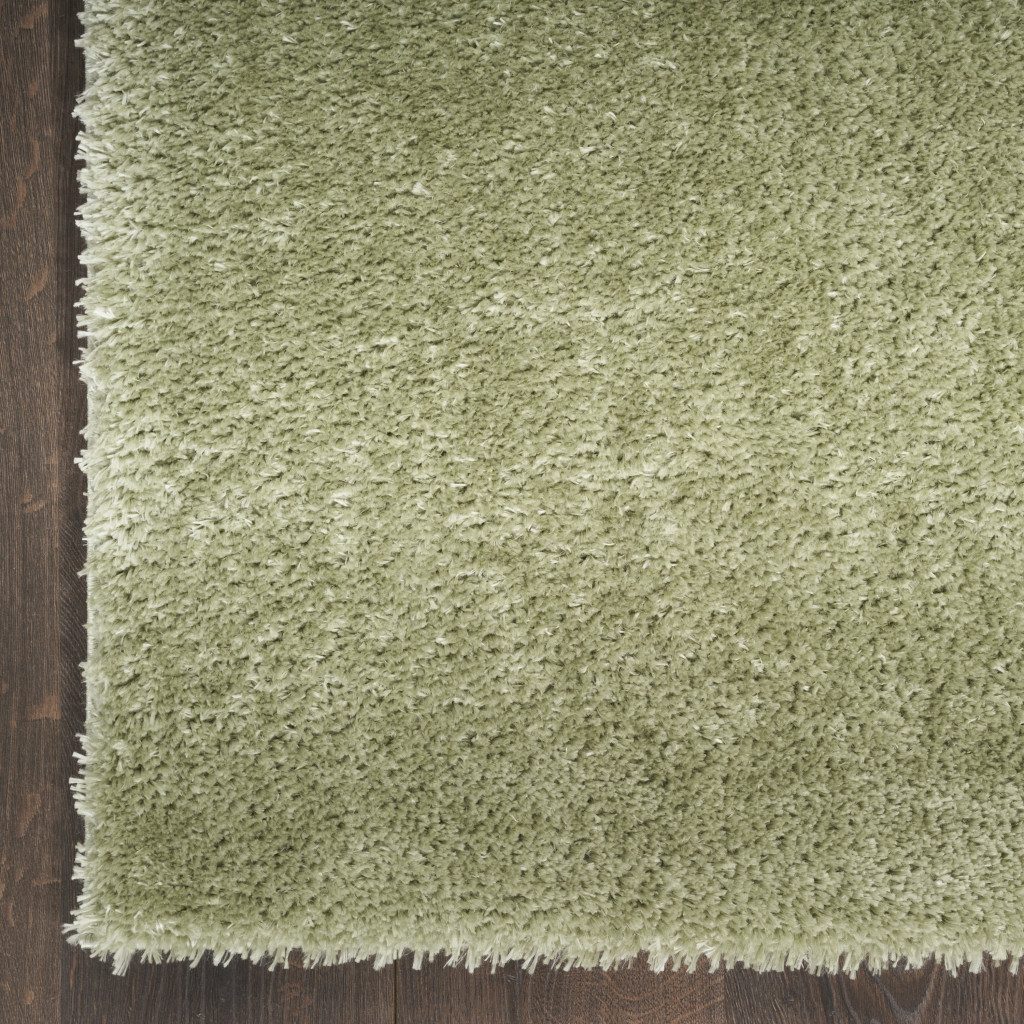 8′ X 10′ Green Shag Distressed Area Rug