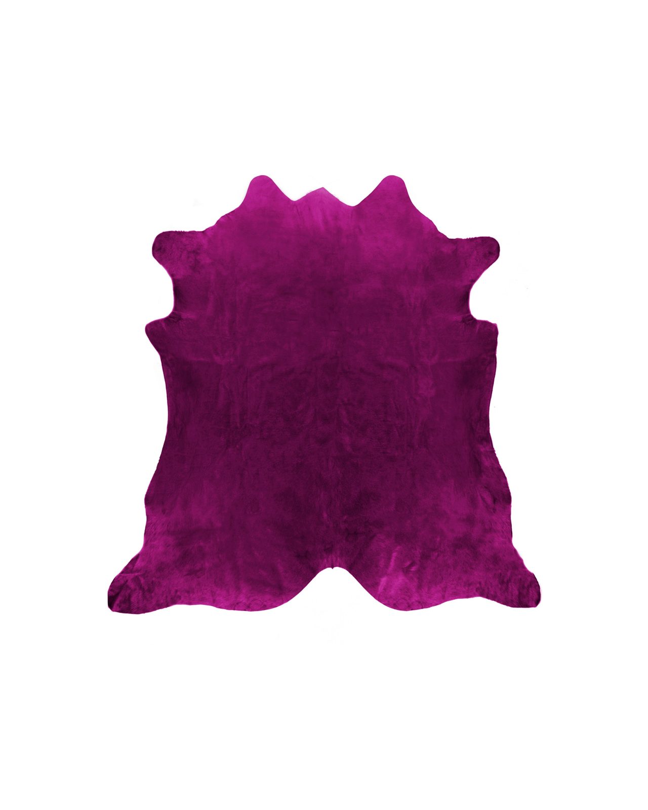 6′ X 7′ Purple Cowhide Hand Knotted Area Rug