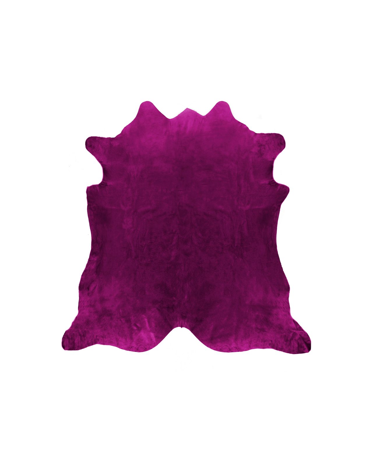 6′ X 7′ Purple Cowhide Hand Knotted Area Rug