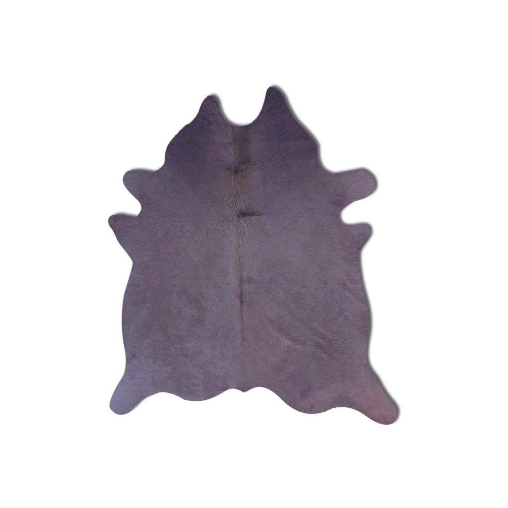 6′ X 7′ Lavender Cowhide Hand Knotted Area Rug