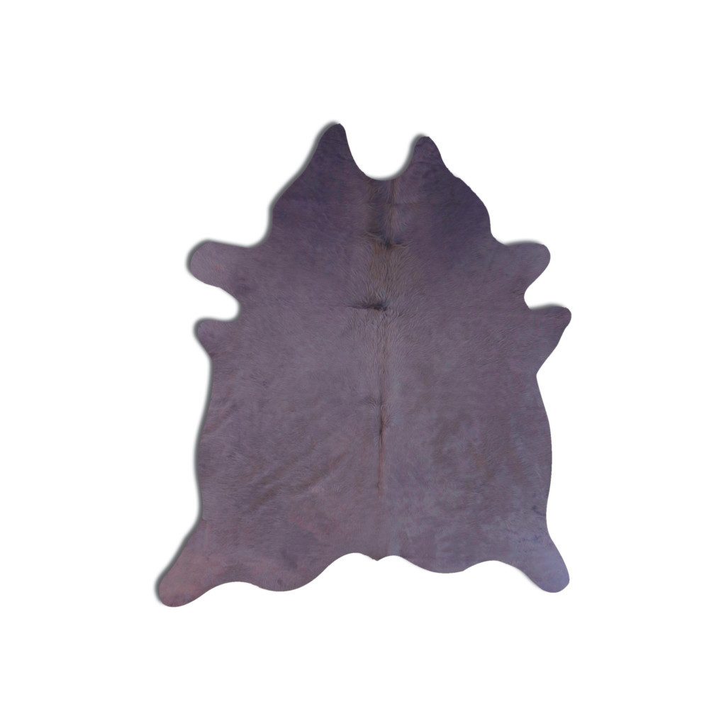 6′ X 7′ Lavender Cowhide Hand Knotted Area Rug