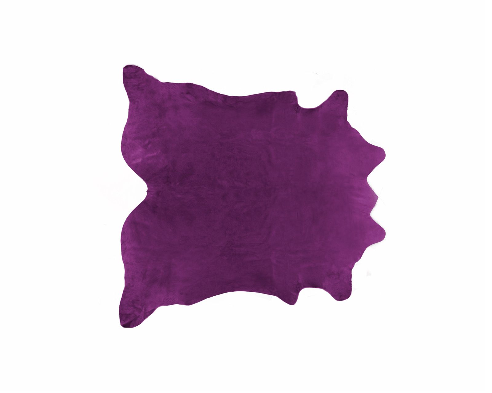 6′ X 7′ Plum Cowhide Handmade Area Rug