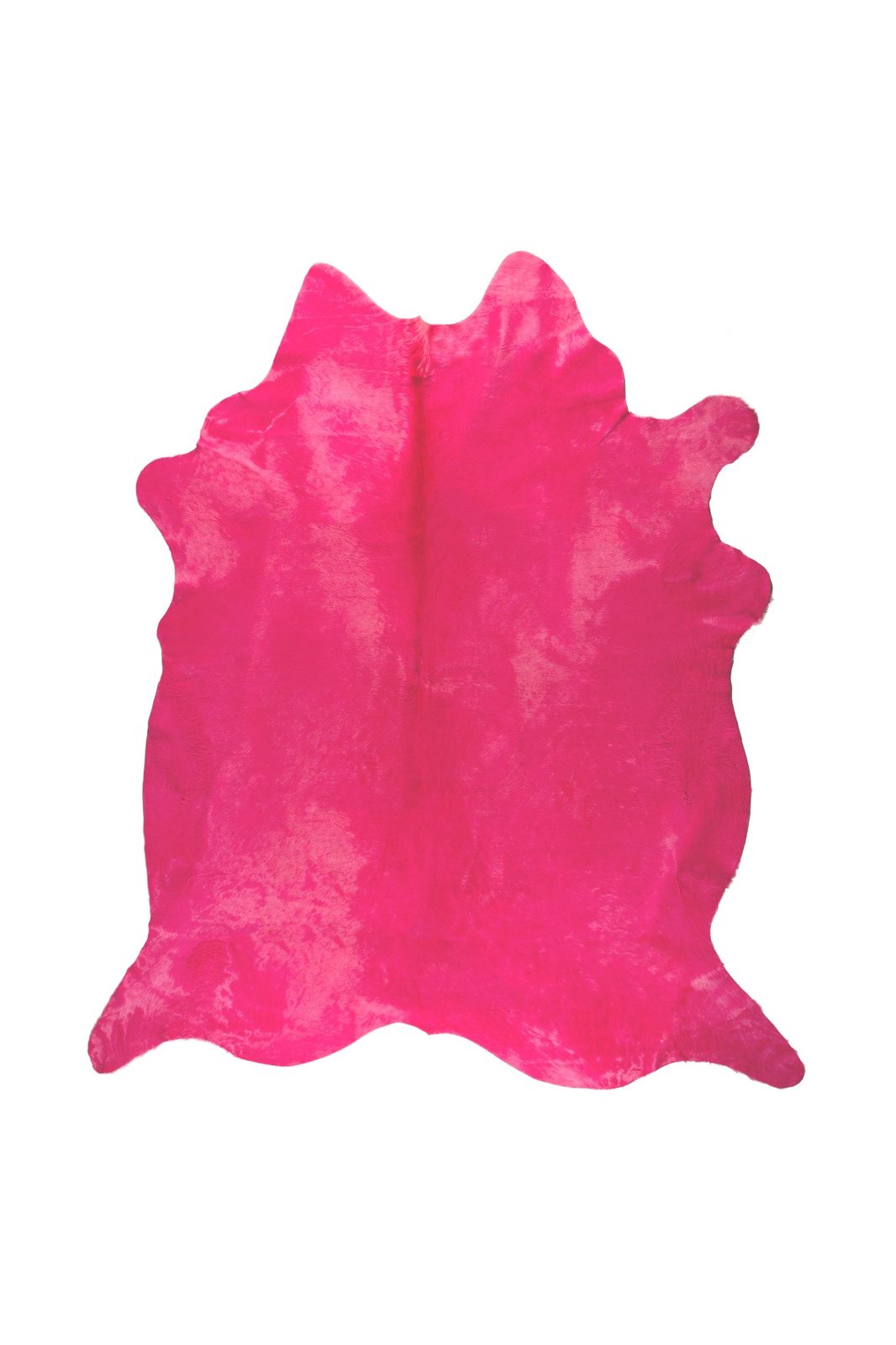 6′ X 7′ Pink Cowhide Hand Knotted Area Rug