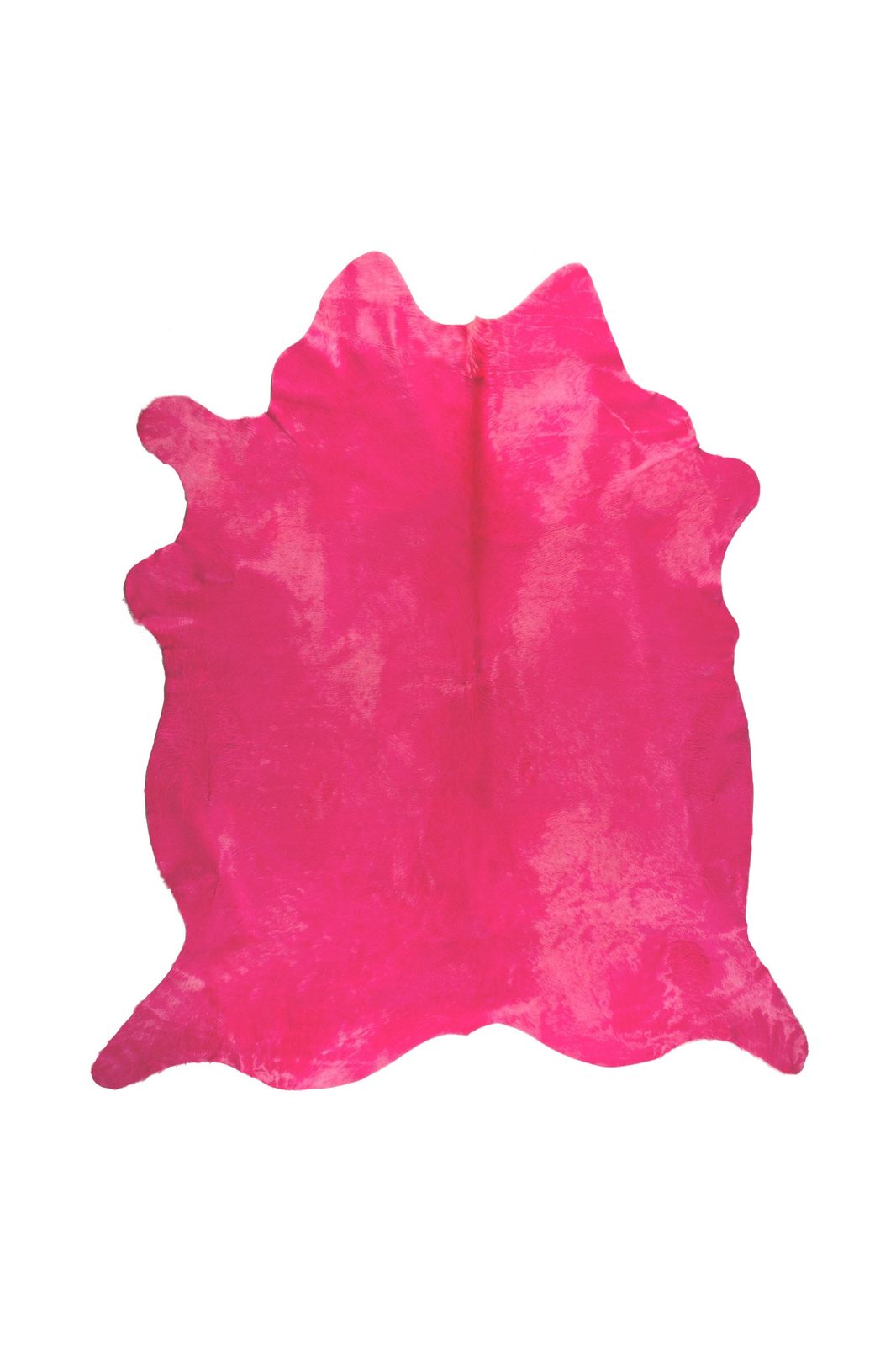 6′ X 7′ Pink Cowhide Hand Knotted Area Rug
