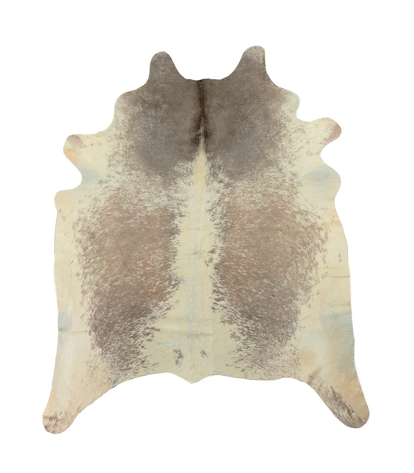 6′ X 7′ Brown and White Cowhide Area Rug III