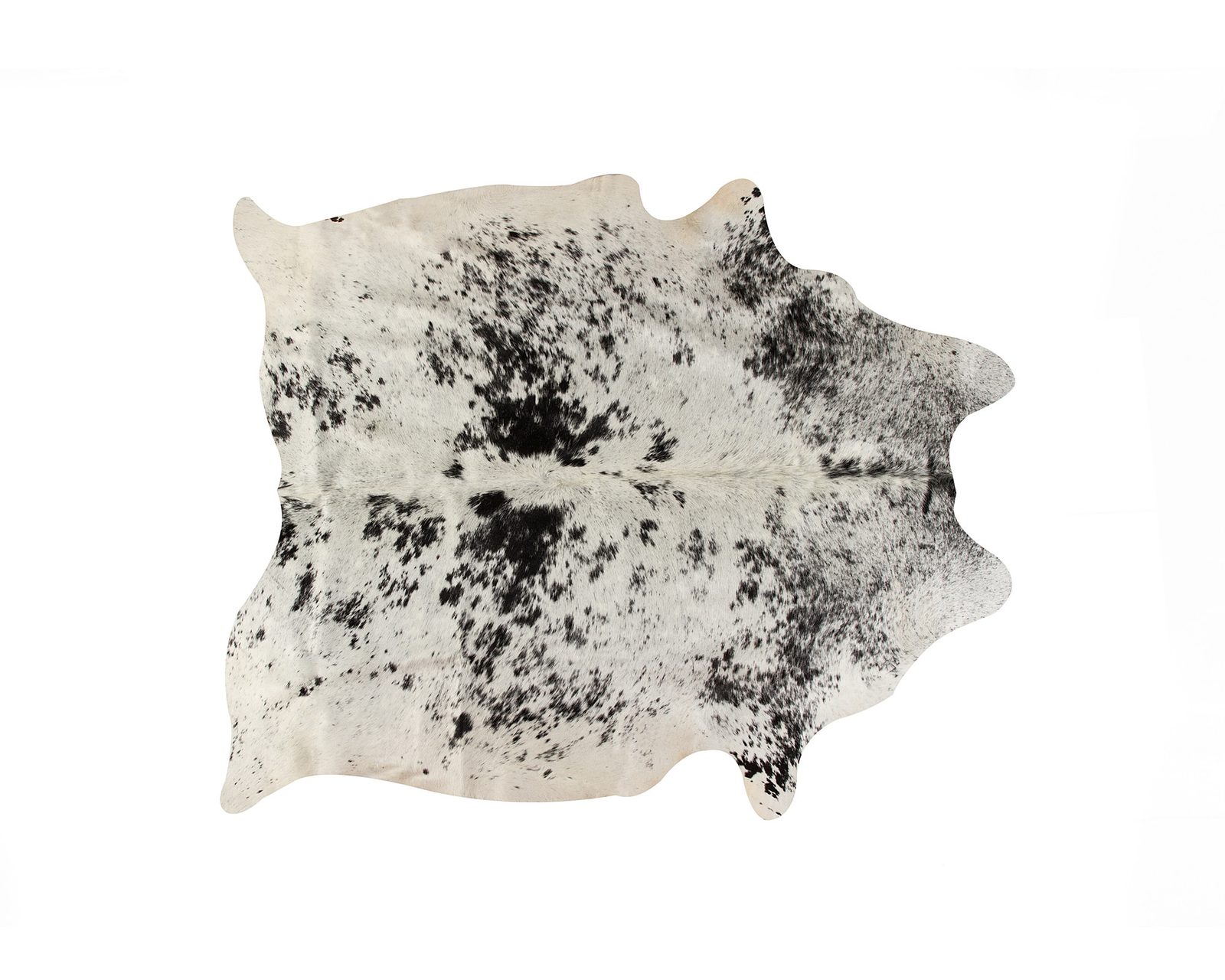 5′ X 7′ Black and White Cowhide Area Rug