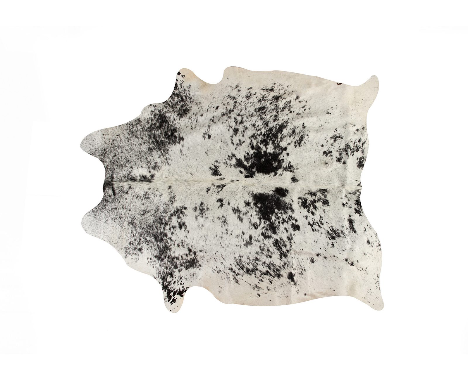 5′ X 7′ Black and White Cowhide Area Rug