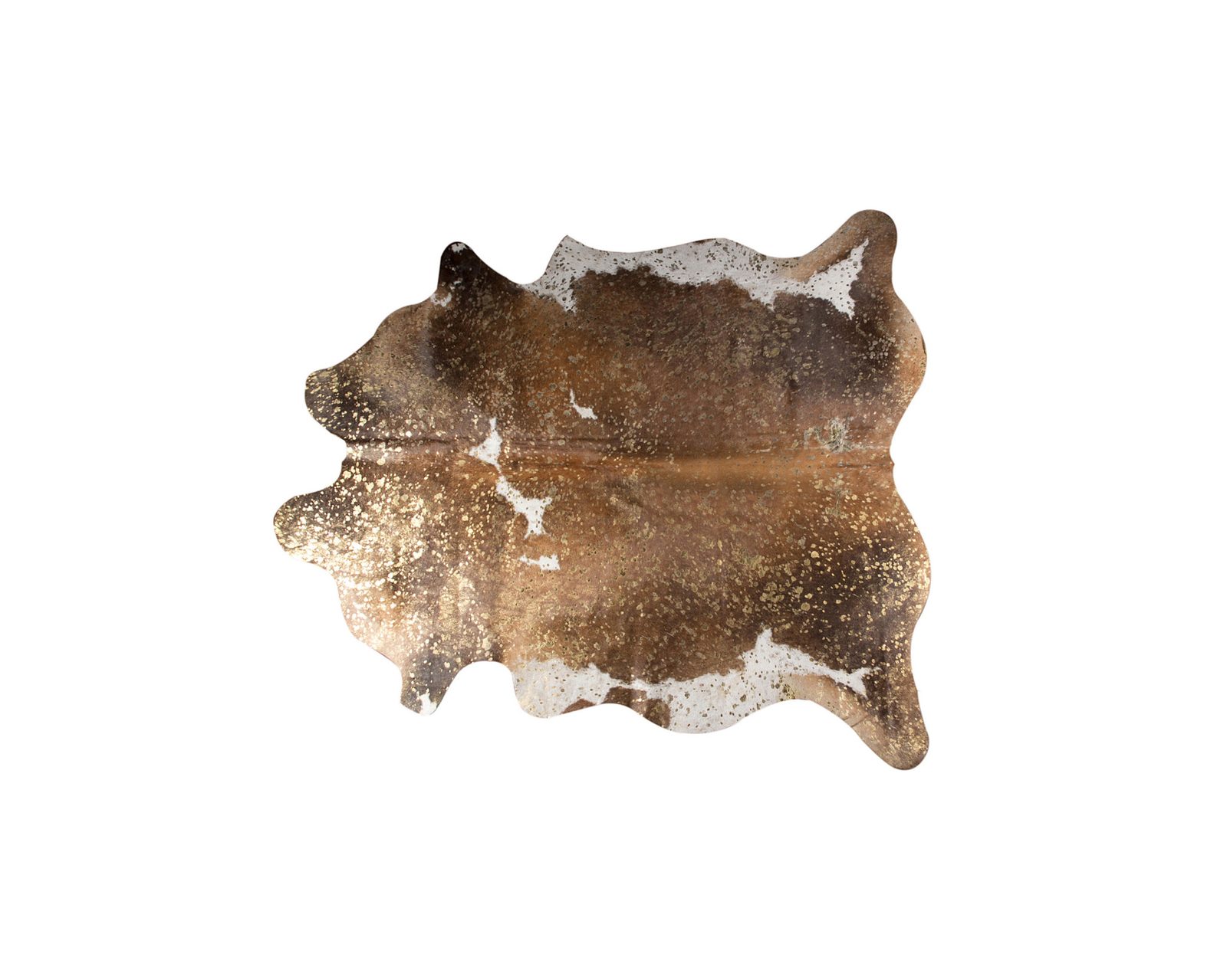 5′ X 7′ Brown and White Cowhide Area Rug III