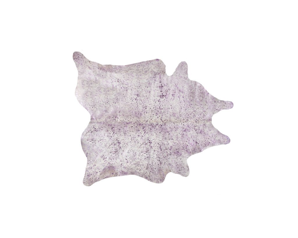 5′ X 7′ Gray and Pink Cowhide Area Rug