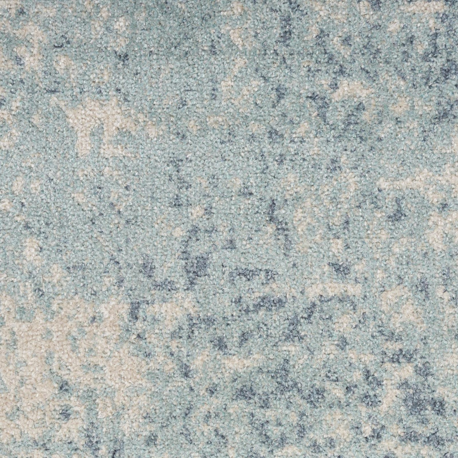 4′ X 6′ Blue and Ivory Abstract Area Rug II