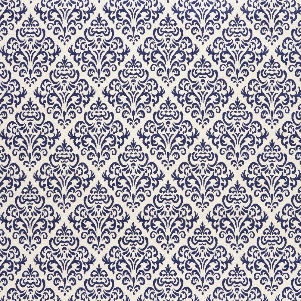 8′ X 10′ Blue and White Damask Area Rug