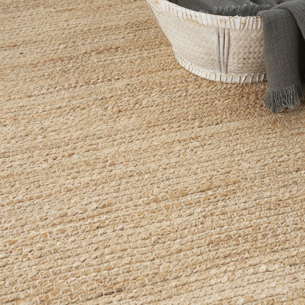 Natural Jute Flatweave Handmade Rectangle Area Rug