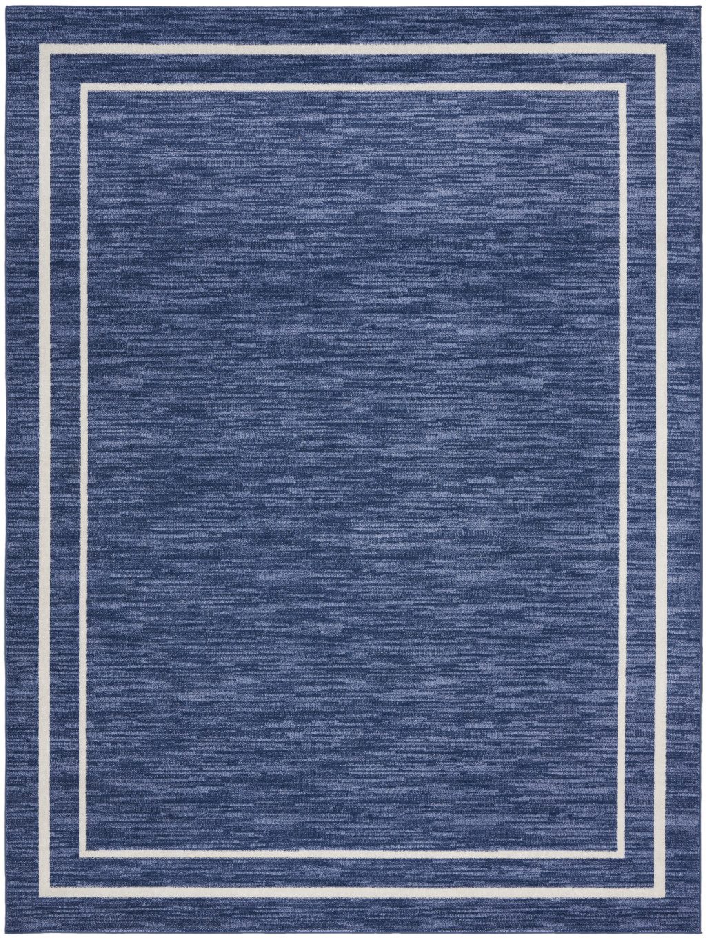 10′ X 14′ Navy and Ivory Indoor Outdoor Area Rug