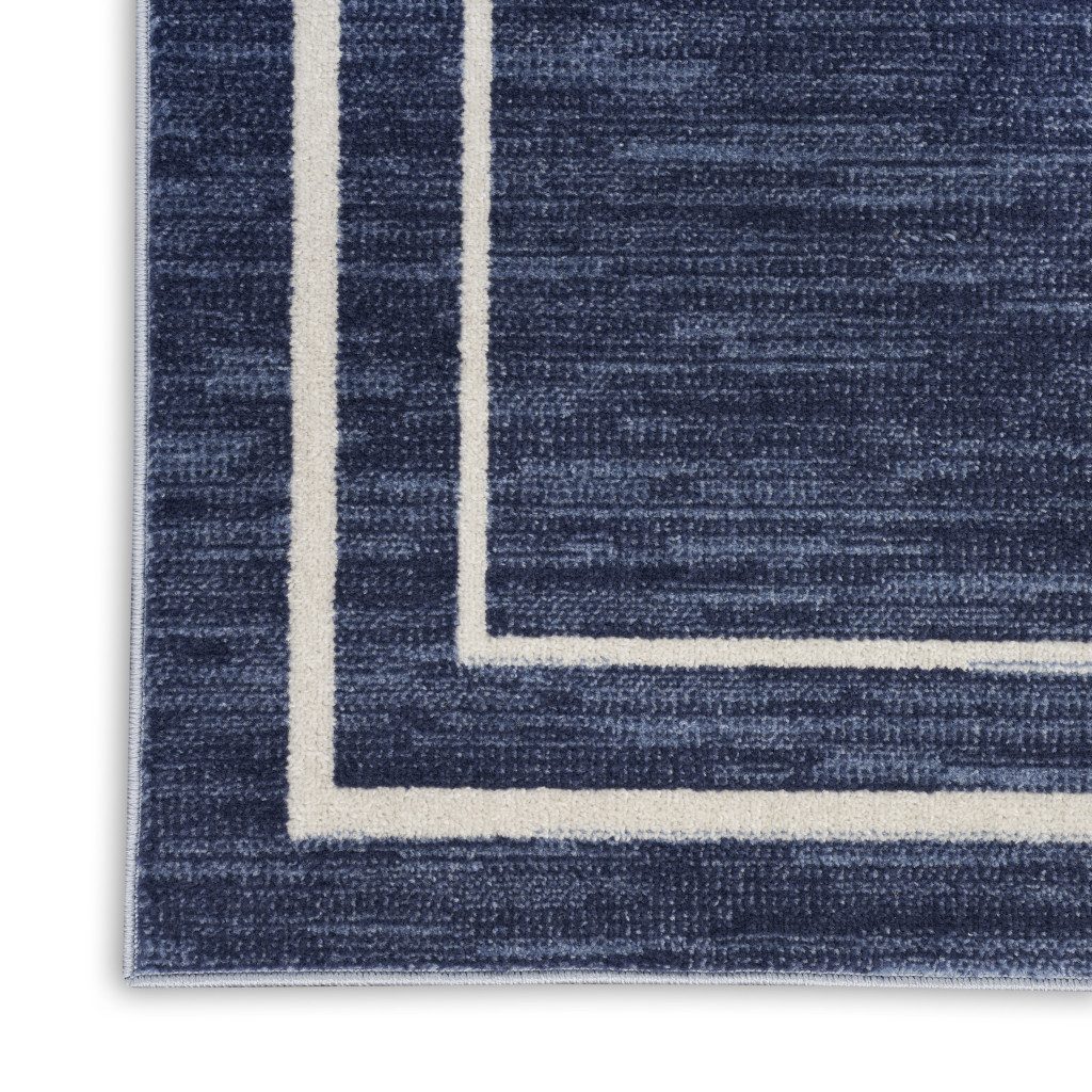 10′ X 14′ Navy and Ivory Indoor Outdoor Area Rug