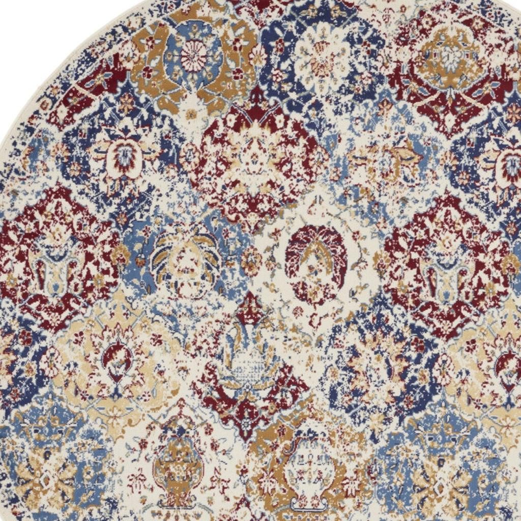 4′ X 6′ Charcoal Ivory Abstract Shag Area Rug III
