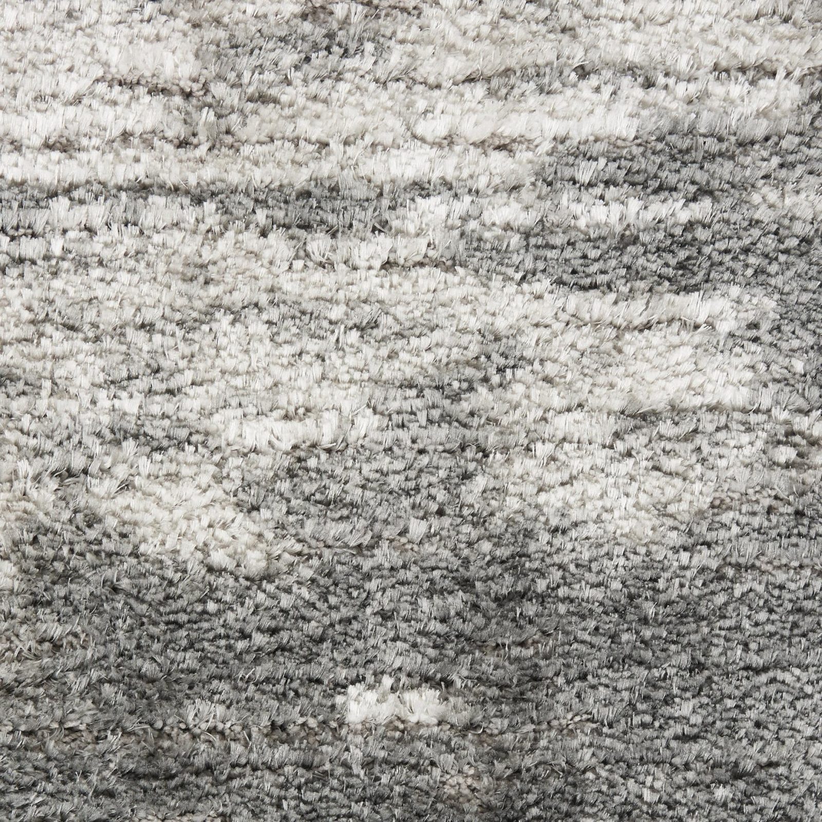 5′ X 7′ Charcoal Ivory Abstract Shag Area Rug III