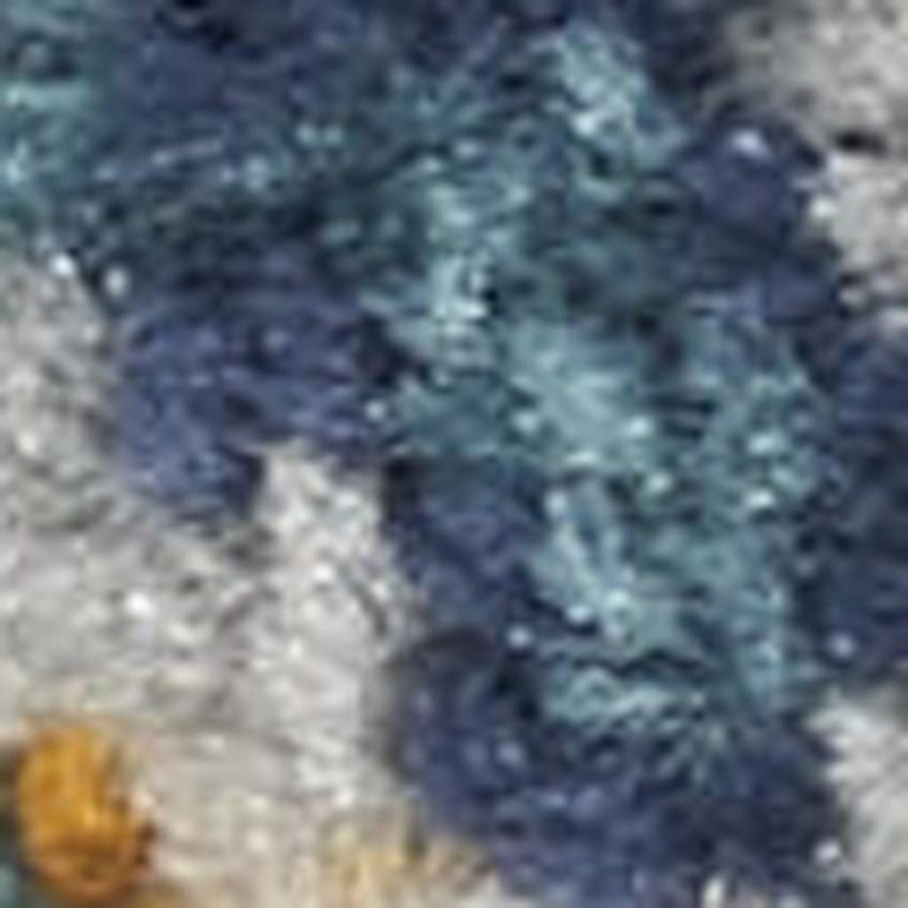 5′ X 7′ Charcoal Ivory Abstract Shag Area Rug II