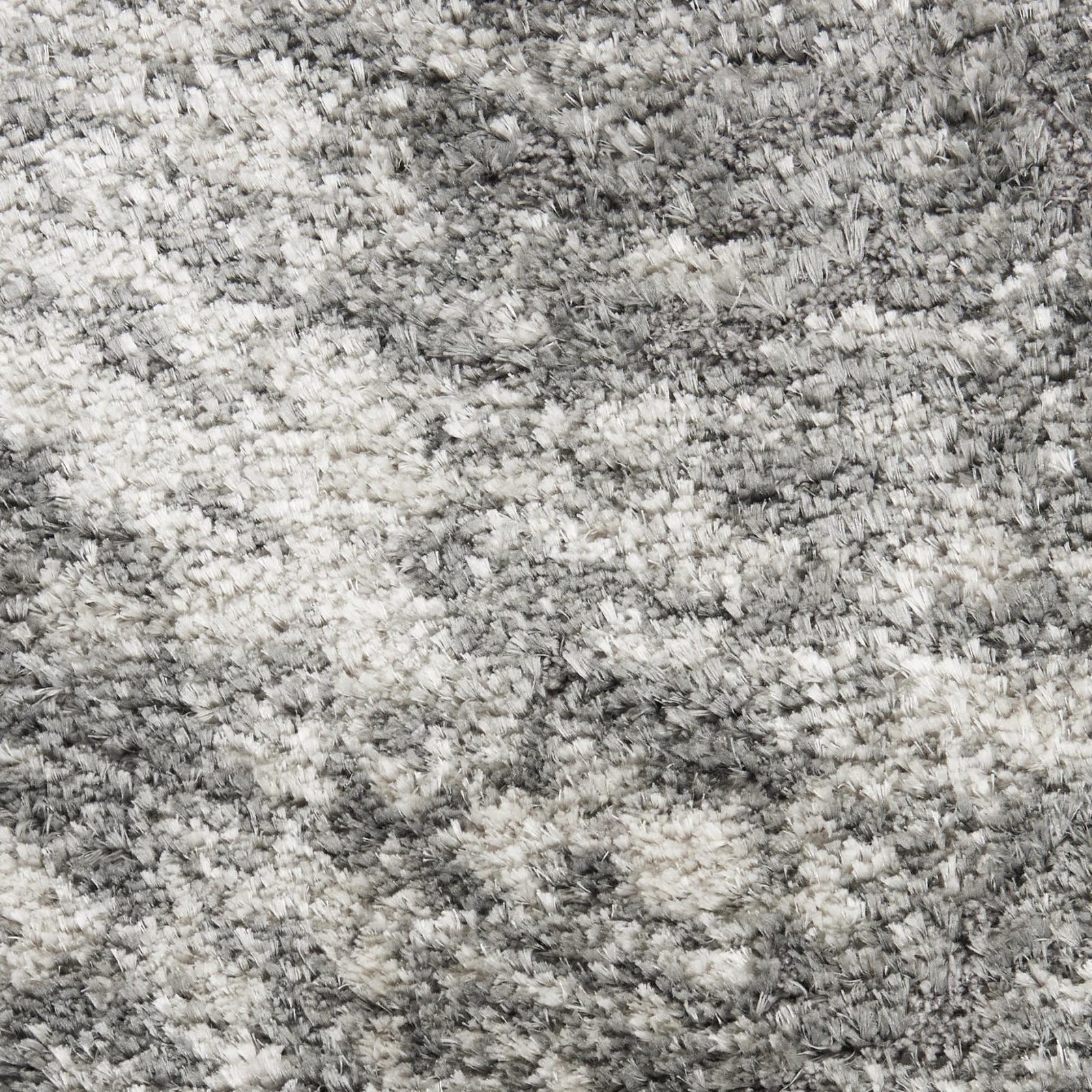 5′ X 7′ Charcoal Ivory Abstract Shag Area Rug II