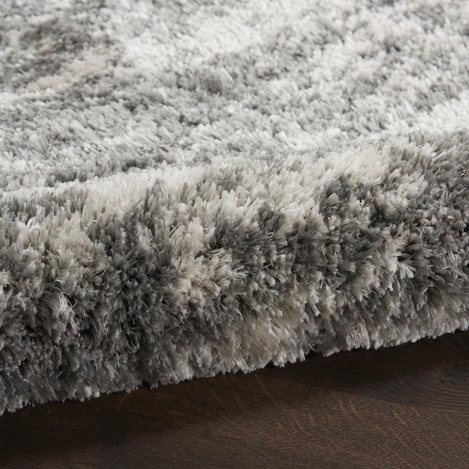 5′ X 7′ Charcoal Ivory Abstract Shag Area Rug II