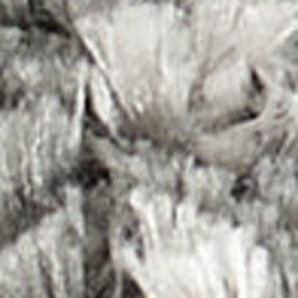 5′ X 7′ Charcoal and Ivory Abstract Shag Area Rug