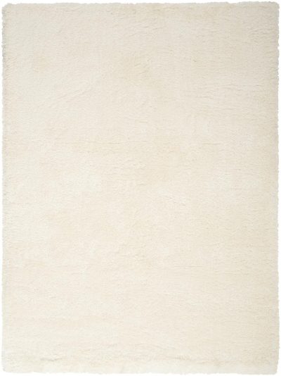 5′ X 7′ Cream Shag Area Rug