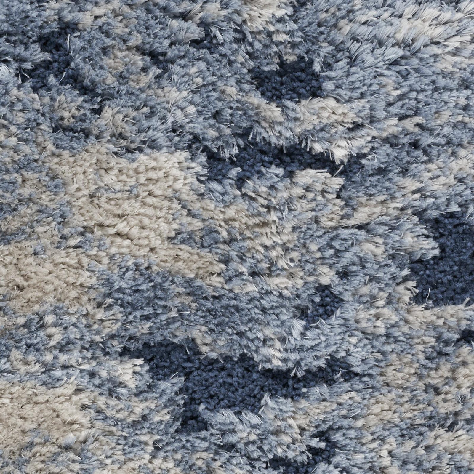 5′ X 7′ Sky Blue Abstract Shag Area Rug