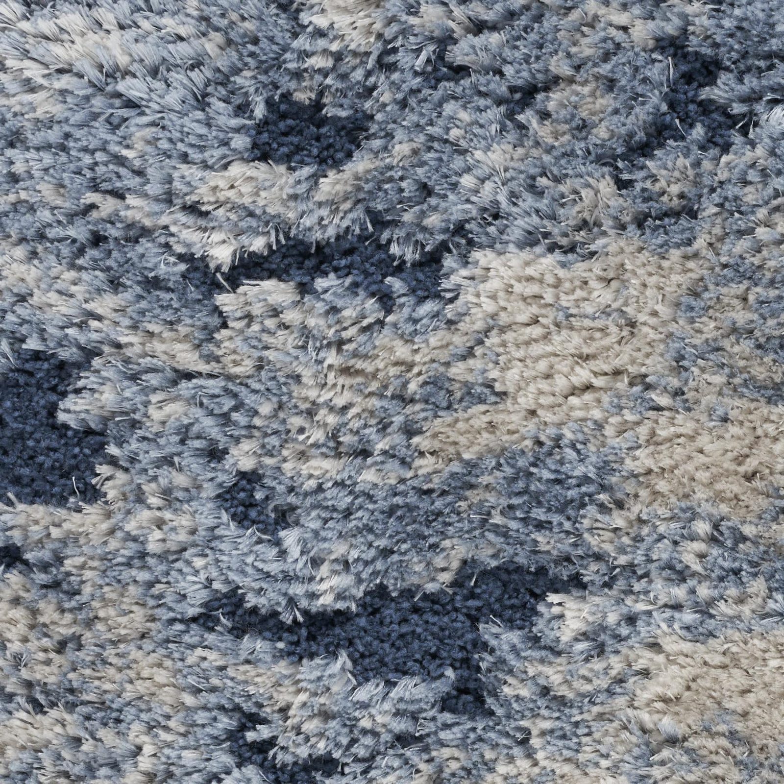 5′ X 7′ Sky Blue Abstract Shag Area Rug