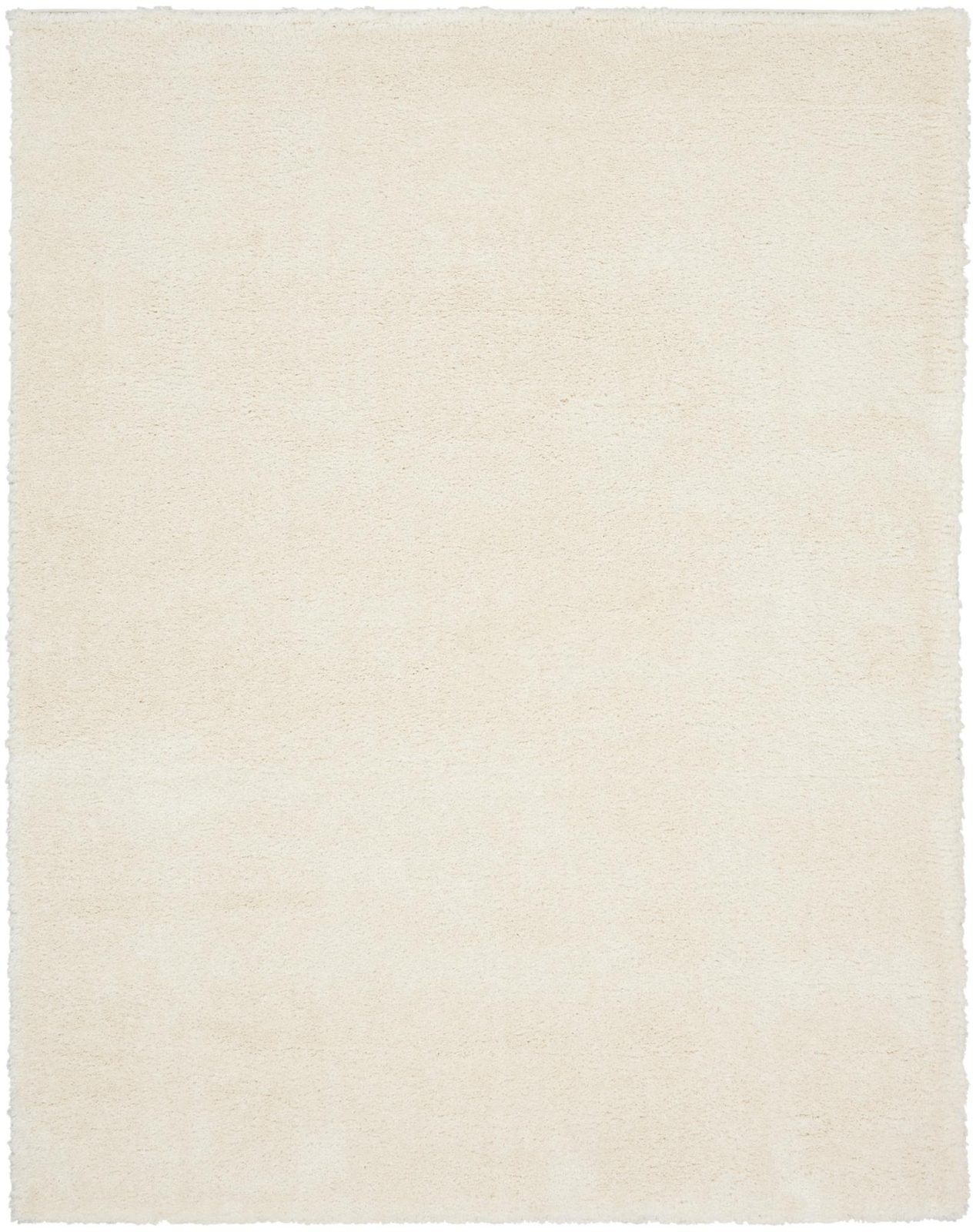 7′ X 9′ Ivory Shag Area Rug