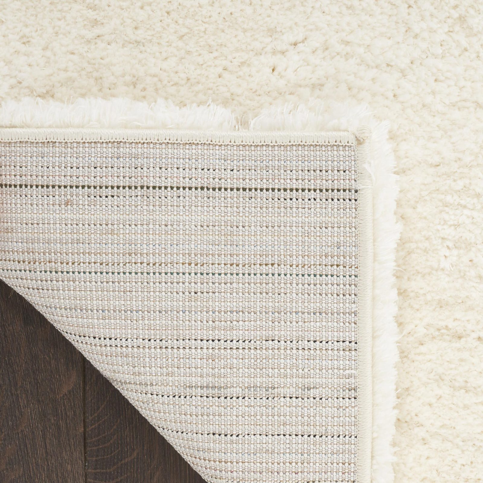 7′ X 9′ Ivory Shag Area Rug