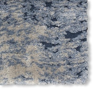 8′ X 10′ Sky Blue Abstract Shag Area Rug
