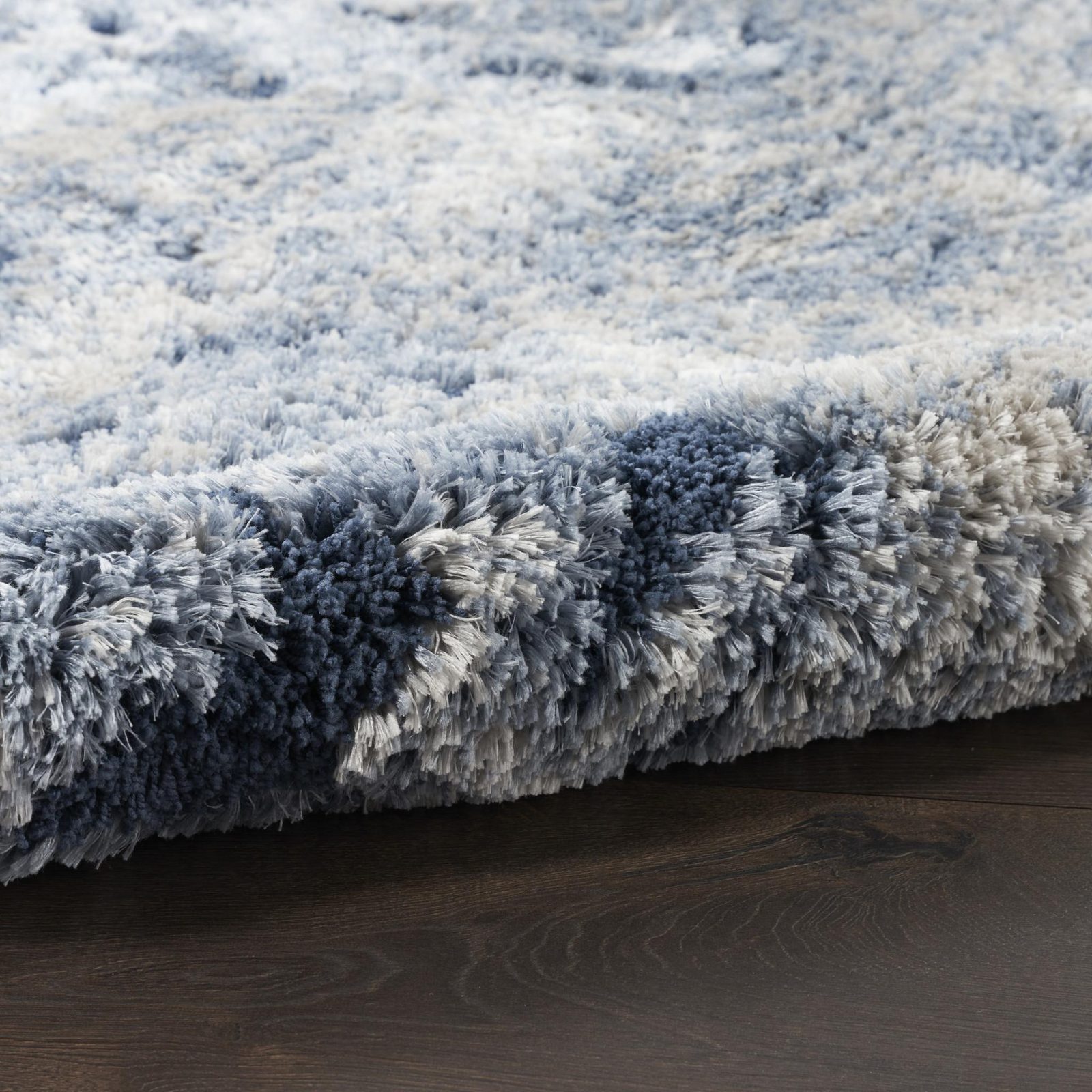 8′ X 10′ Sky Blue Abstract Shag Area Rug