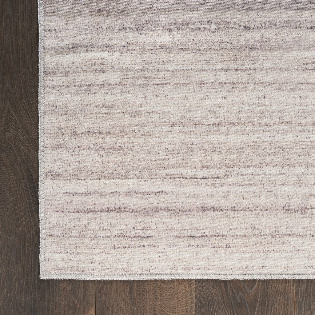 9′ X 12′ Ivory Light Brown Abstract Washable Area Rug