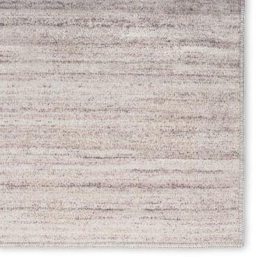 6′ X 9′ Ivory Light Brown Abstract Washable Area Rug